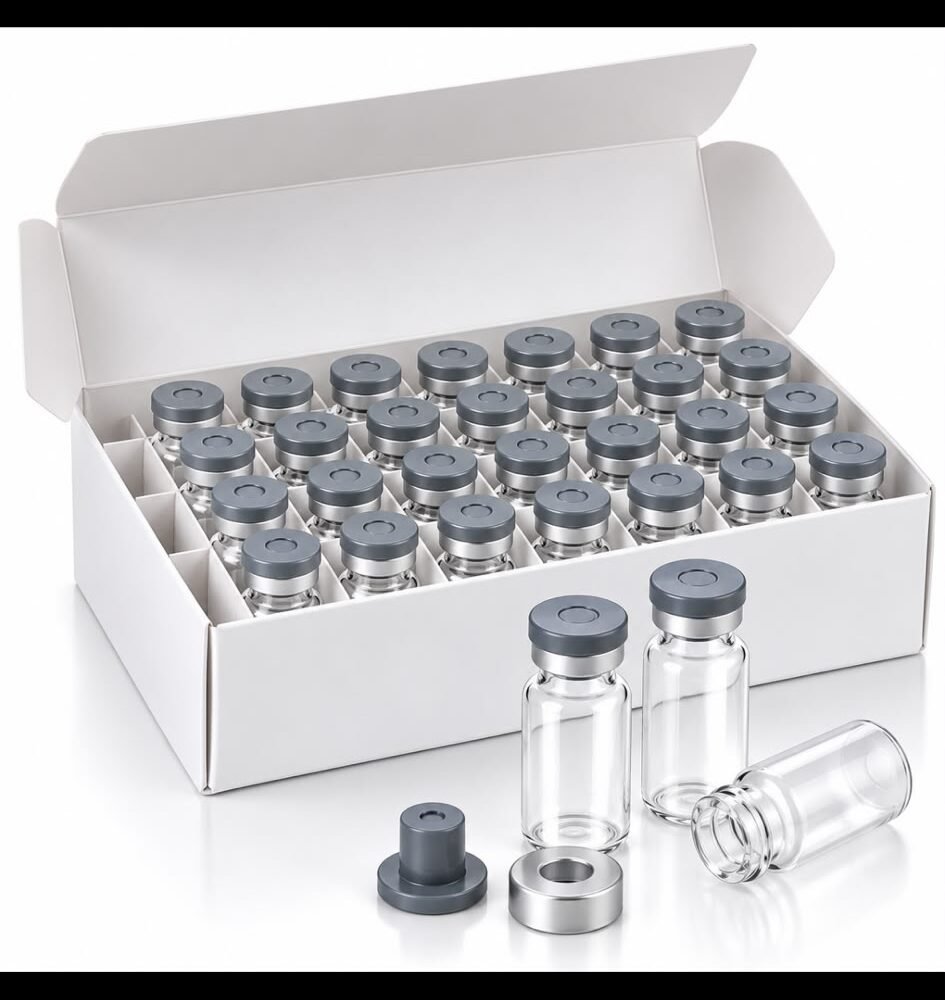 Empty Research Vials – Boxed