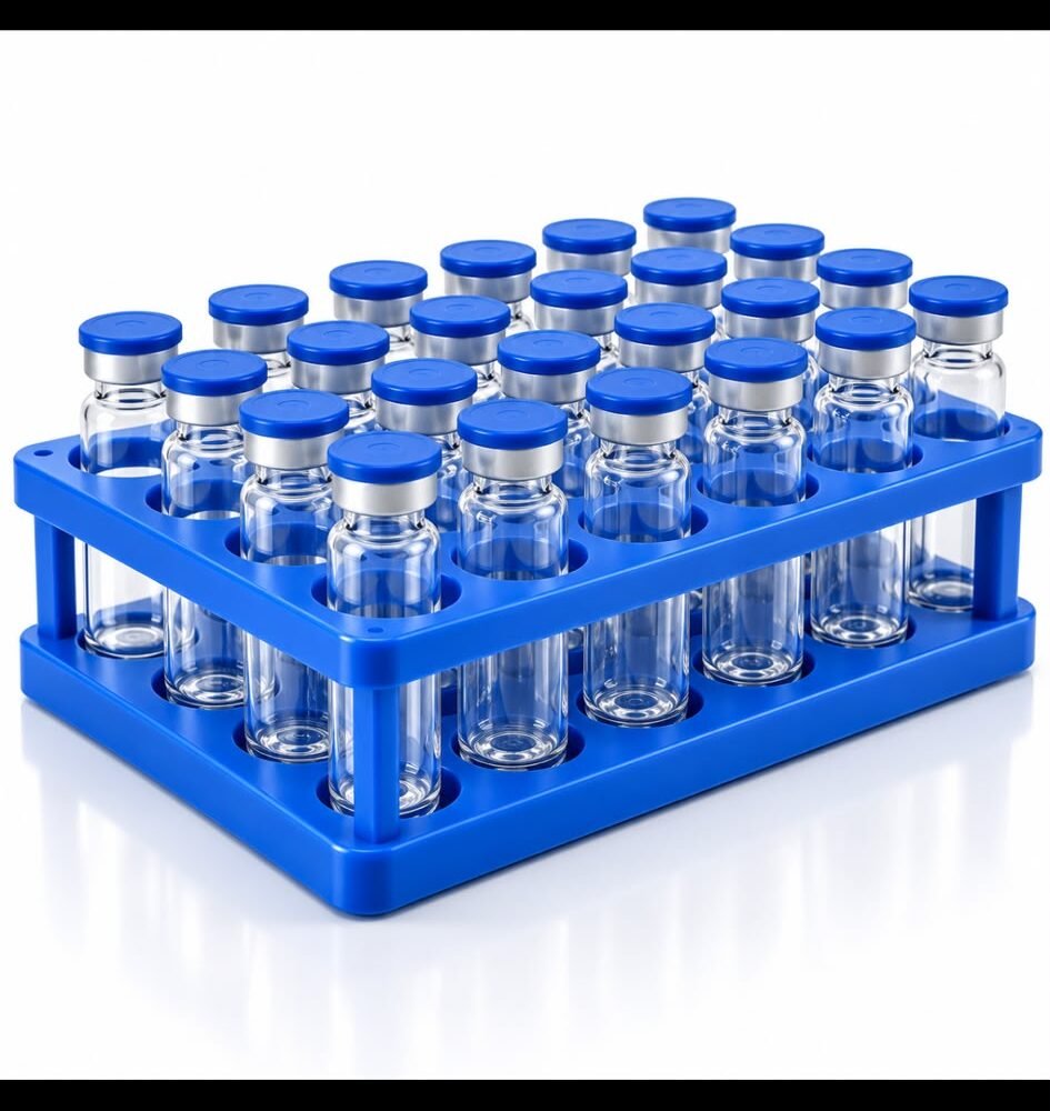 Empty Research Vials & Tray
