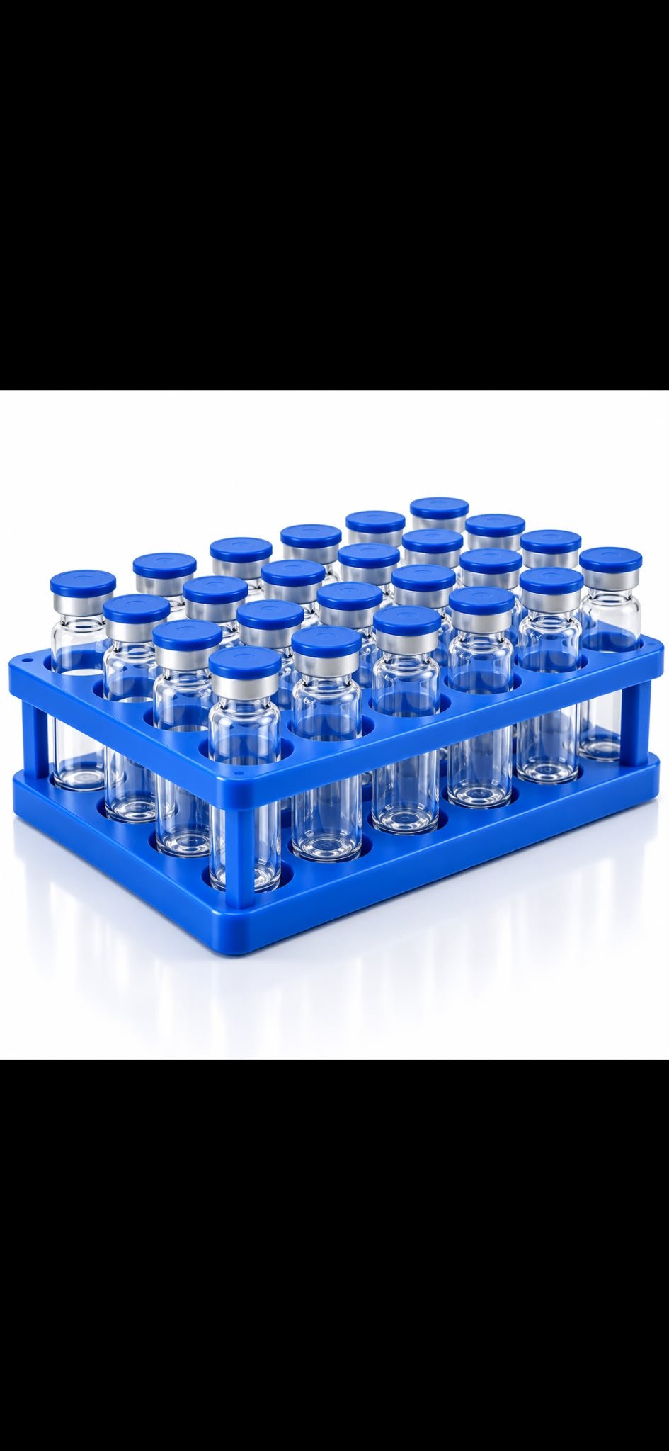 Empty Research Vials & Tray