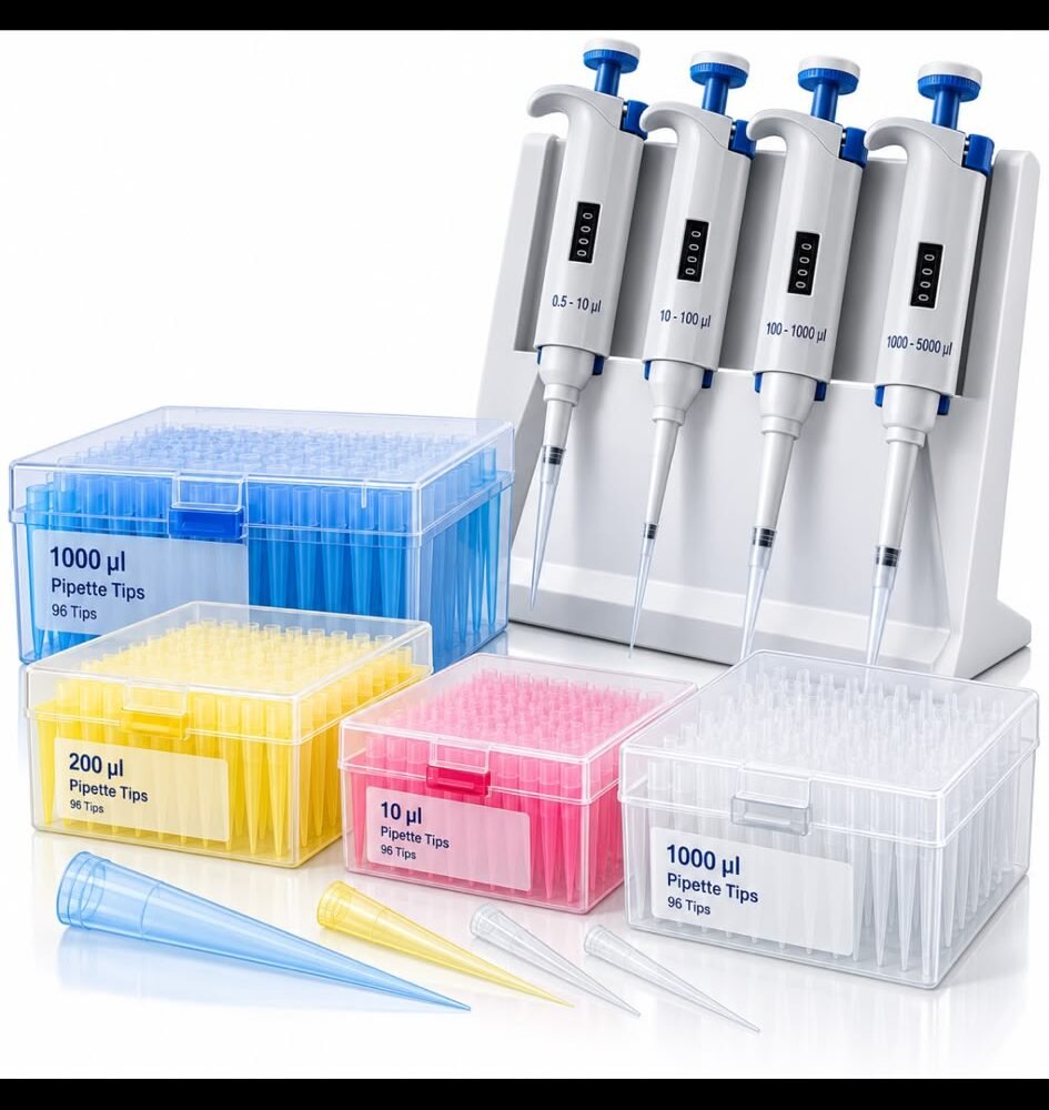 Adjustable Micropipette Laboratory Set